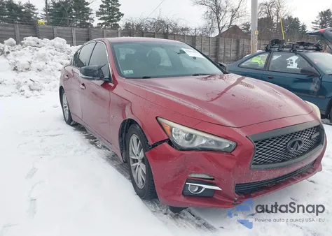 2014 Infiniti Q50 Premium z USA, uszkodzony, nr VIN JN1BV7AR4EM681749